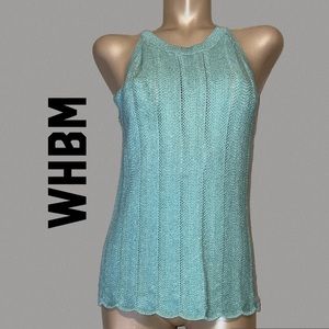WHBM White HouseBlack market women’s knit sweater sleeveless top  size M 8 10